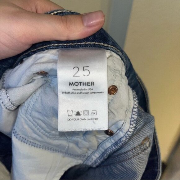 Mother The Cheeky Super Crop Jeans Size 25 - Picture 10 of 10